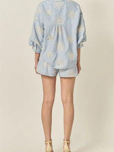 Load image into Gallery viewer, Striped Coastal Embroidered Set | Shorts
