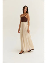 Load image into Gallery viewer, Jane Basket Weave Mixed Media Maxi Dress
