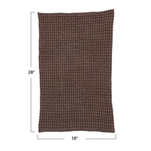 Load image into Gallery viewer, Stonewashed Waffle Tea Towel | Aubergine
