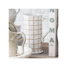 Load image into Gallery viewer, Grid Pattern Pitcher
