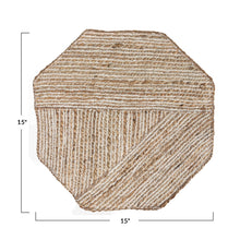 Load image into Gallery viewer, Embroidered Octagon Placemat

