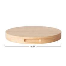 Load image into Gallery viewer, Rubberwood Cheese/Cutting Board w/ Handles, Natural
