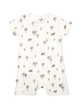 Load image into Gallery viewer, Organic Short Zip Romper | Malibu
