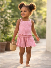 Load image into Gallery viewer, Organic Pointelle Summer Set | Pink Flower
