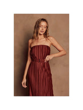 Load image into Gallery viewer, Monica Satin Plisse Dress
