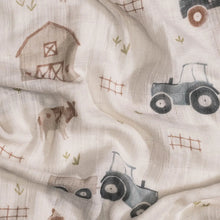 Load image into Gallery viewer, Charlie Swaddle Set | Farmhouse Tractor/Dot

