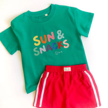 Load image into Gallery viewer, Organic Cotton Tee | Snacks + Sun
