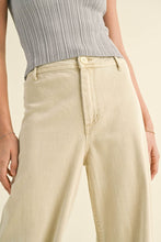 Load image into Gallery viewer, Straight Wide Leg Denim | Cream
