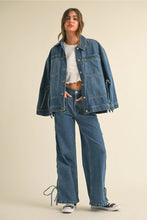 Load image into Gallery viewer, Tied On the Side Denim Jacket
