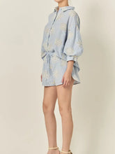 Load image into Gallery viewer, Striped Coastal Embroidered Set | Shorts

