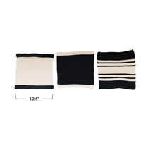 Load image into Gallery viewer, Cotton Knit Striped Dish Cloths | Set of 3
