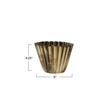 Load image into Gallery viewer, Fluted Brass Planter | 2 Sizes
