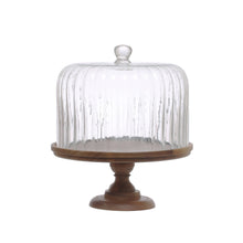 Load image into Gallery viewer, Fluted Glass Cake Stand
