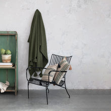 Load image into Gallery viewer, Cotton Knit Throw | Olive Green
