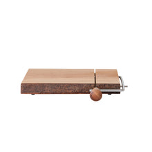 Load image into Gallery viewer, Mahogany Wood + Stainless Steel Cheese Slicer
