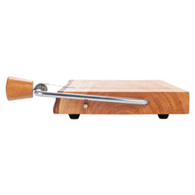 Load image into Gallery viewer, Mahogany Wood + Stainless Steel Cheese Slicer
