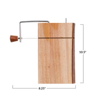 Load image into Gallery viewer, Mahogany Wood + Stainless Steel Cheese Slicer
