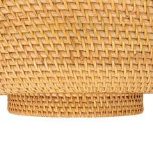 Load image into Gallery viewer, Hand-Woven Rattan Footed Bowl
