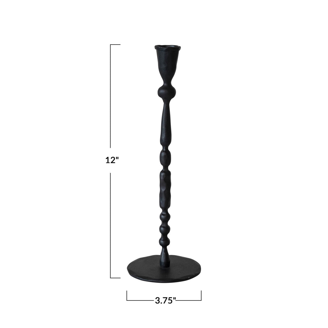 Hand-Forged Cast Iron Taper Holder | 3 Sizes