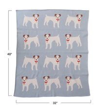 Load image into Gallery viewer, Cotton Knit Baby Blanket | Dogs
