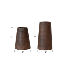 Load image into Gallery viewer, Found Wood Vases | 2 Sizes
