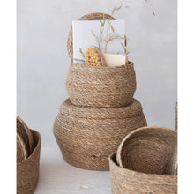 Load image into Gallery viewer, Seagrass Baskets w/Lids | Set of 2
