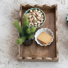 Load image into Gallery viewer, Natural Mango Wood Scalloped Tray
