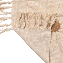 Load image into Gallery viewer, Tufted Flowers + Fringe Throw
