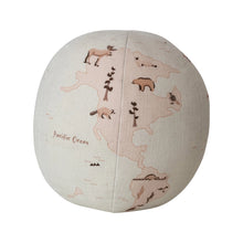 Load image into Gallery viewer, Fabric Printed Globe Shaped Pillow
