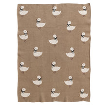 Load image into Gallery viewer, Cotton Knit Baby Blanket | Ducklings
