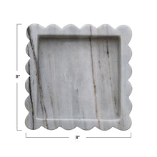 Load image into Gallery viewer, Marble Scalloped Tray
