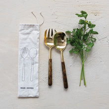 Load image into Gallery viewer, Resin Handle Sald Servers | Set of 2
