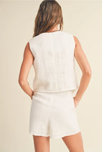 Load image into Gallery viewer, Linen Tuxedo Vest
