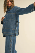 Load image into Gallery viewer, Tied On the Side Denim Jacket
