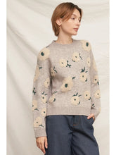 Load image into Gallery viewer, Flower Cloud Pullover Sweater
