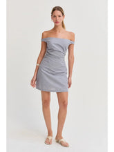 Load image into Gallery viewer, Off Shoulder Mini Dress | Light Blue

