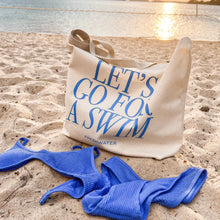 Load image into Gallery viewer, Let&#39;s Go For A Swim | Tote + Keychain
