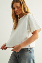 Load image into Gallery viewer, Linen Knitted Short Sleeve | White
