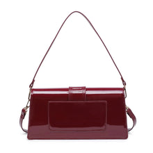 Load image into Gallery viewer, Violet Patent Crossbody | Burgandy
