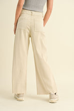 Load image into Gallery viewer, Straight Wide Leg Denim | Cream
