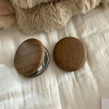 Load image into Gallery viewer, Wood Grain Makeup Mirror | 2 Colors
