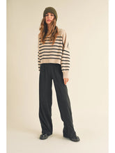 Load image into Gallery viewer, Striped Mock Neck Sweater
