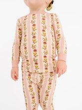 Load image into Gallery viewer, Bamboo 2pc Set | Vintage Floral Stripe
