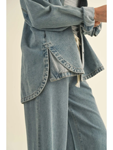 Load image into Gallery viewer, Washed Denim Shacket
