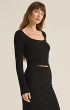 Load image into Gallery viewer, Madeline Rib Top | Black
