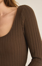 Load image into Gallery viewer, Madeline Rib Top | Dark Chocolate
