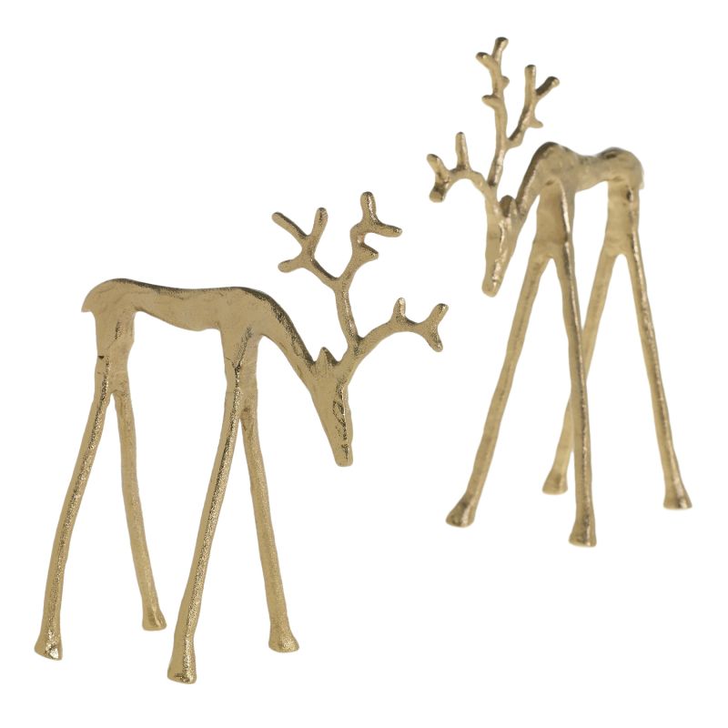 Gold Gilded Reindeer | 2 Sizes