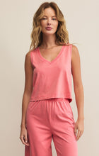 Load image into Gallery viewer, Sloane V-Neck Top | Sunset Pink
