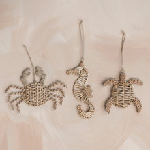 Load image into Gallery viewer, Rattan Seahorse Ornament
