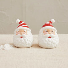 Load image into Gallery viewer, Santa Salt + Pepper Shakers | Set of 2
